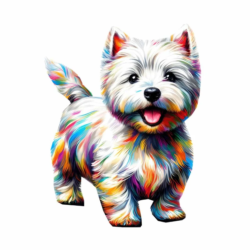 West Highland White Terrier Hund / Westie - Pussel