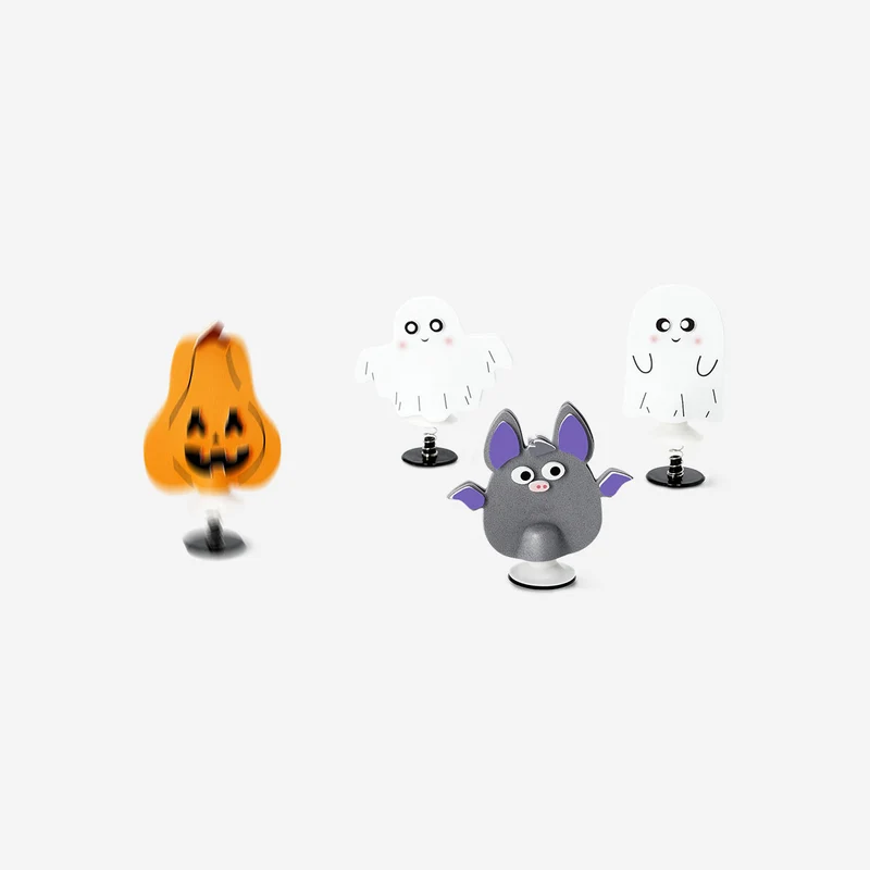 DIY jumping Halloween monsters