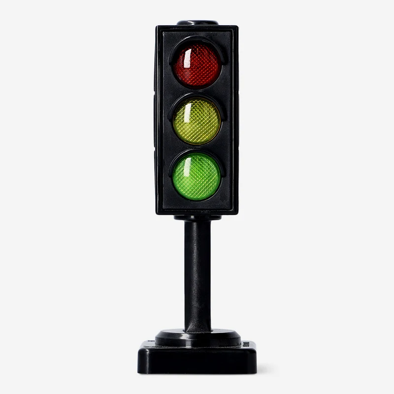 Traffic light with light