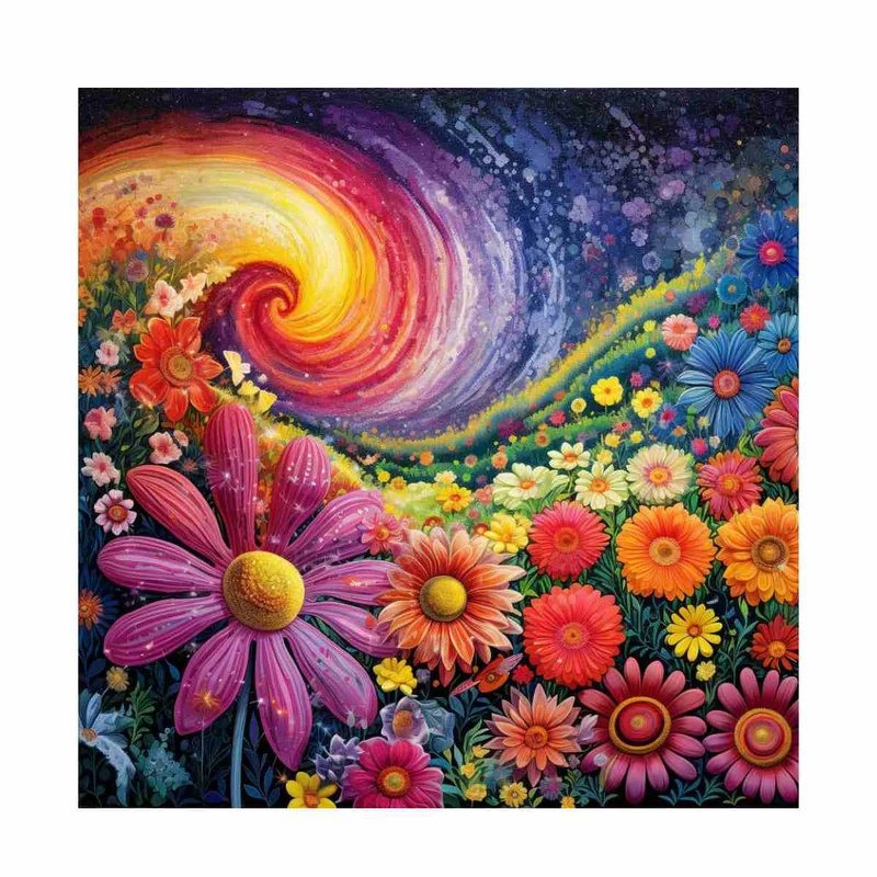 Blomsterkonst - Pussel