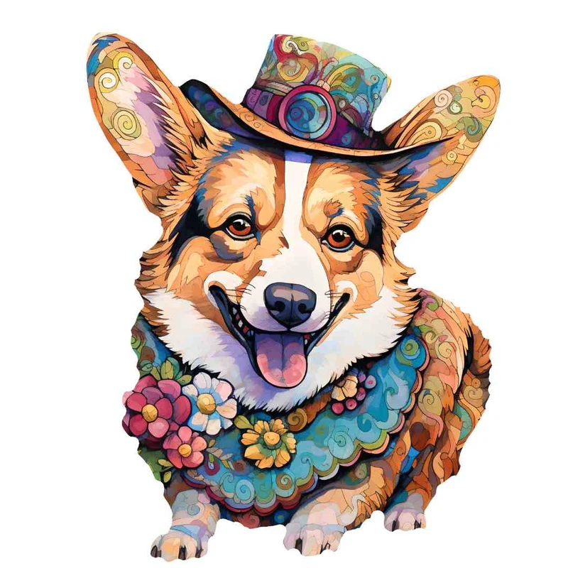 Corgi Hund - Pussel