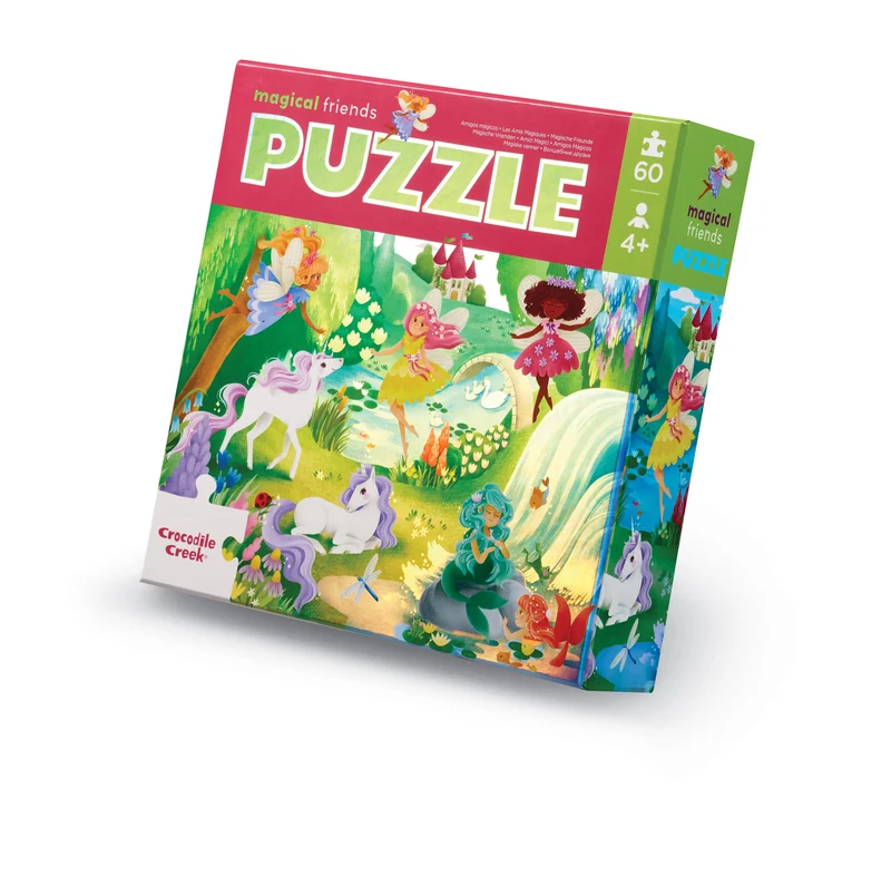 Crocodile Creek Holografiskt pussel Magical Friends (60 bitar)
