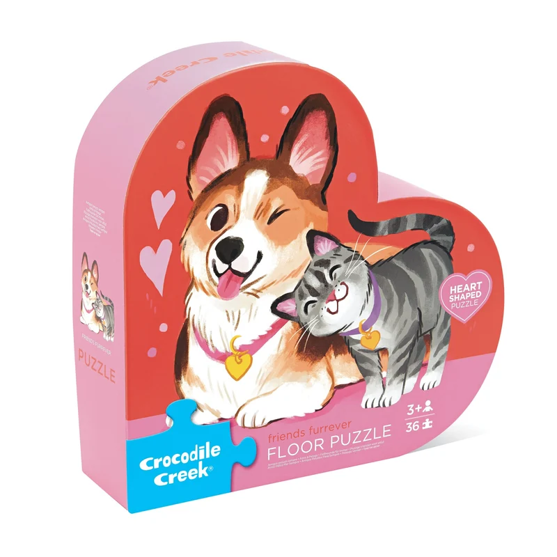Crocodile Creek Golvpussel Friends Fur-Ever (36 bitar)