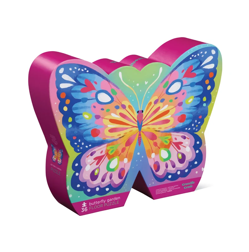Crocodile Creek Pussel Butterfly Garden Foil Stamped (36 bitar)