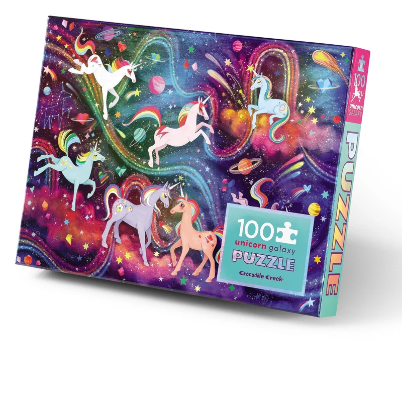 Crocodile Creek Holografiskt pussel Unicorn Galaxy (100 bitar)