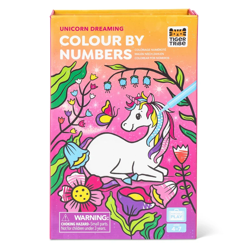 Tiger Tribe Målarset med 10 tuschpennor Unicorn Dreaming
