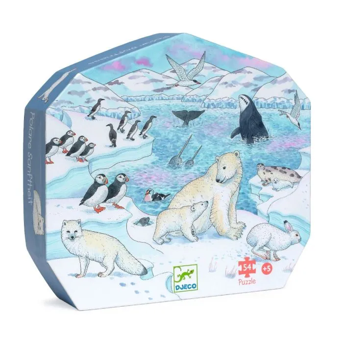 Djeco Silhuettpussel, Polar - 54 bitar