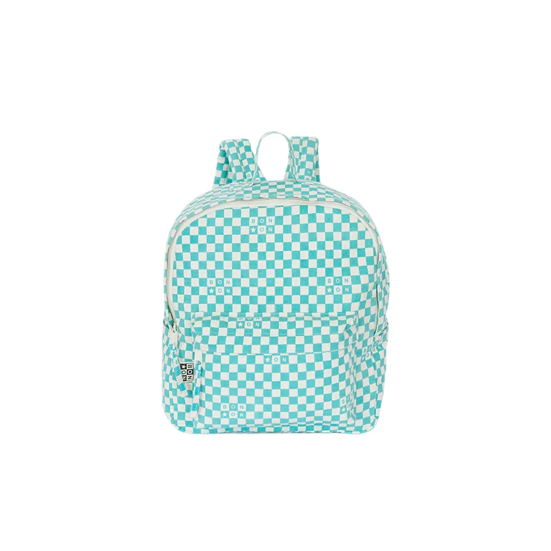 Bonton ryggsäck, Damier - Bleu vintage