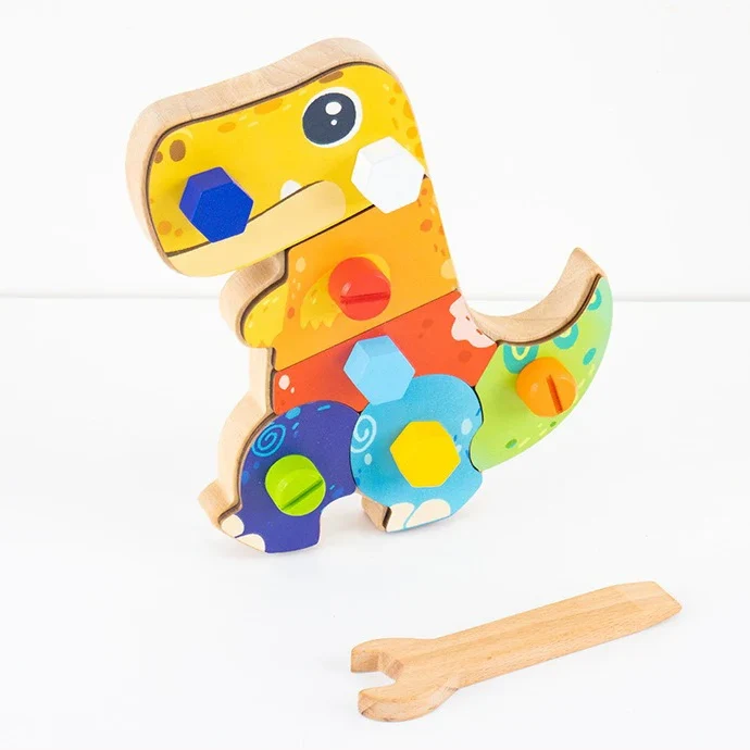 Dino Screwdriver Bräda - Vänd & Utforska - Sensoriska leksaker