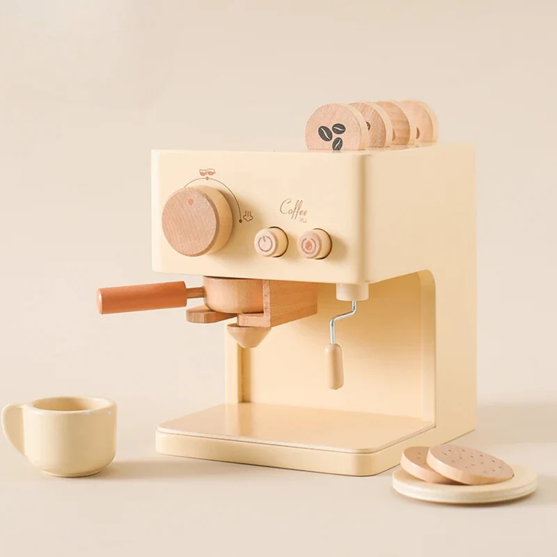 Träleksaker - Blivande barista - Espressomaskinset i trä