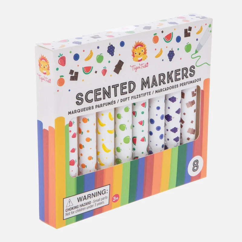 Tiger Tribe Tuschpennor med doft Scented Markers (8 färger)
