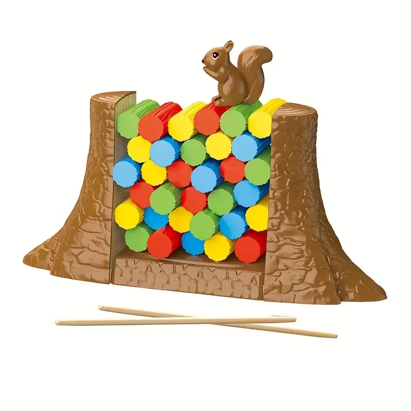 Squirrel Stacker™ - Låt inte ekorren falla - Balansbrädspel