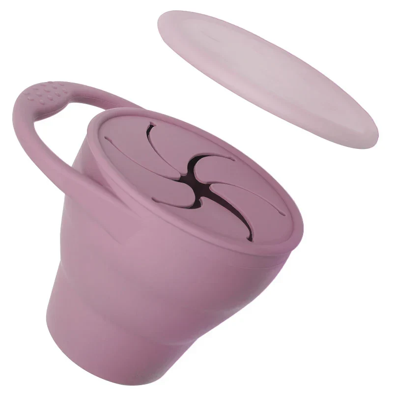 Snackcup™ - Lätt att ta med sig - Hopfällbar silikonmugg