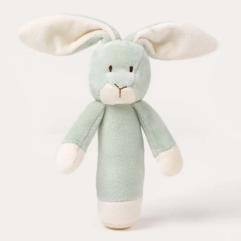 Teddykompaniet Diinglisar Skallra Kanin Lindblomsgrön 14cm