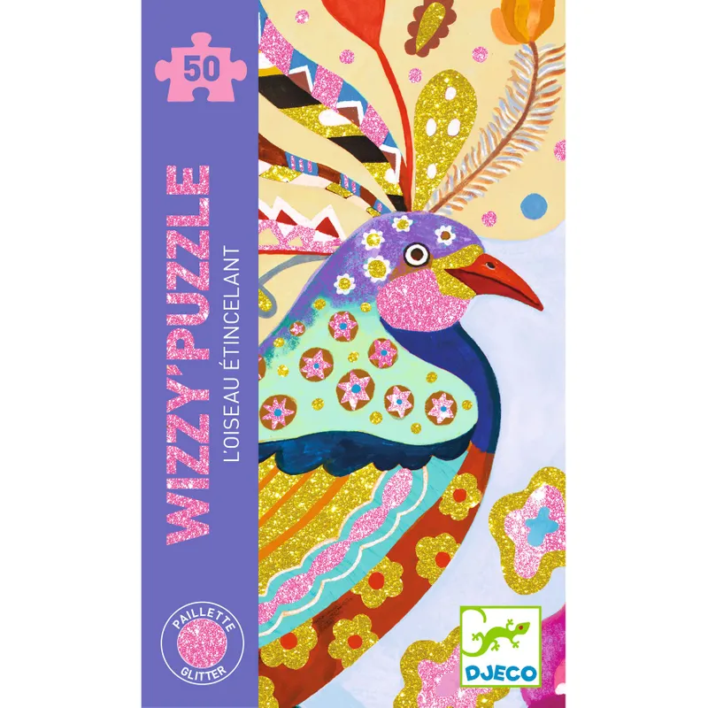 Djeco Pussel Wizzy Puzzle Sparkling Bird (50 bitar)