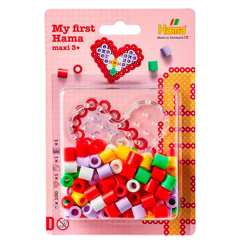 Hama Maxi pärlplattesset, litet set – hjärta