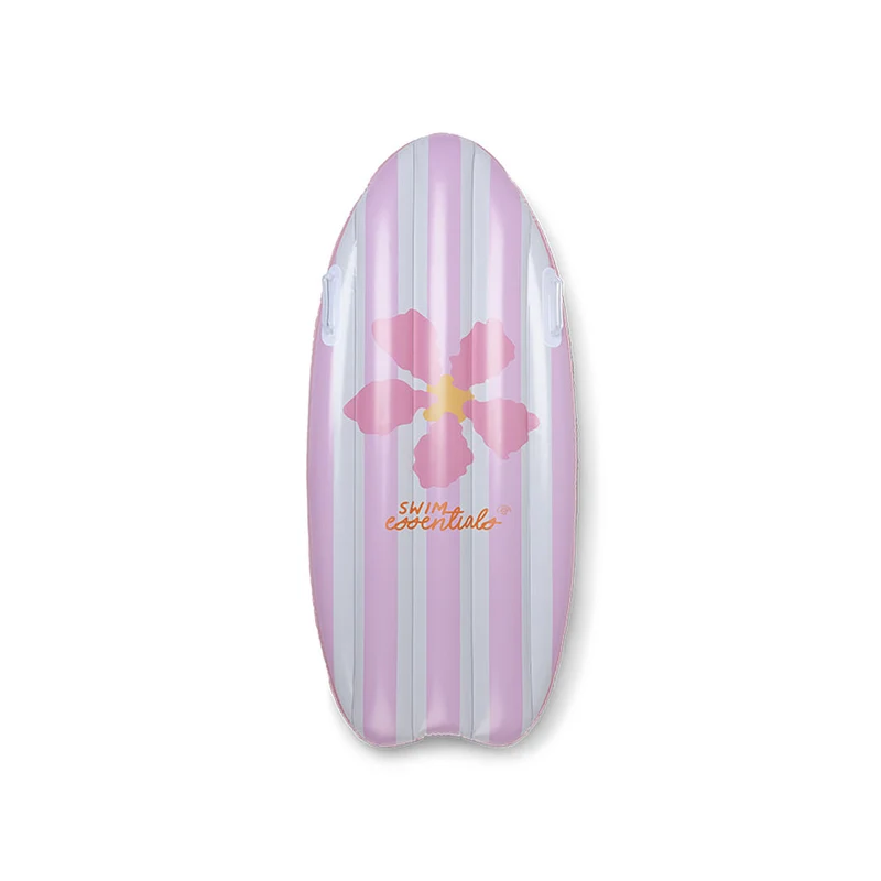 Swim Essentials, Badmadrass 120 cm - Pink Flower Market Surfboard