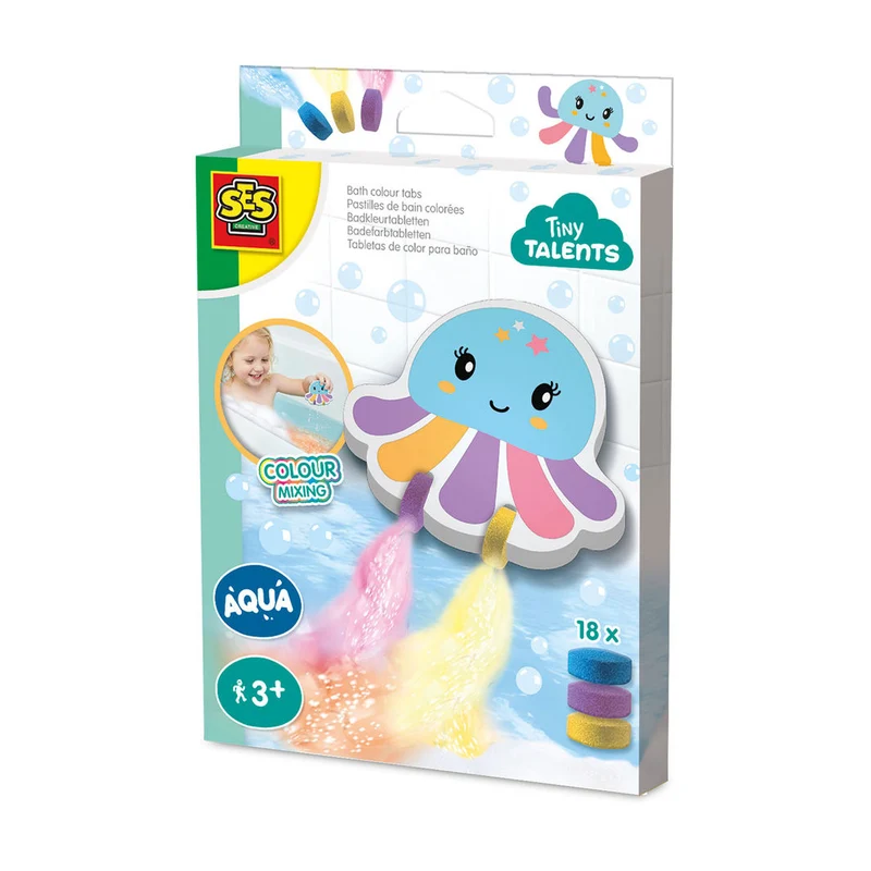 SES Creative Badleksak, Bläckfisk med badfärger