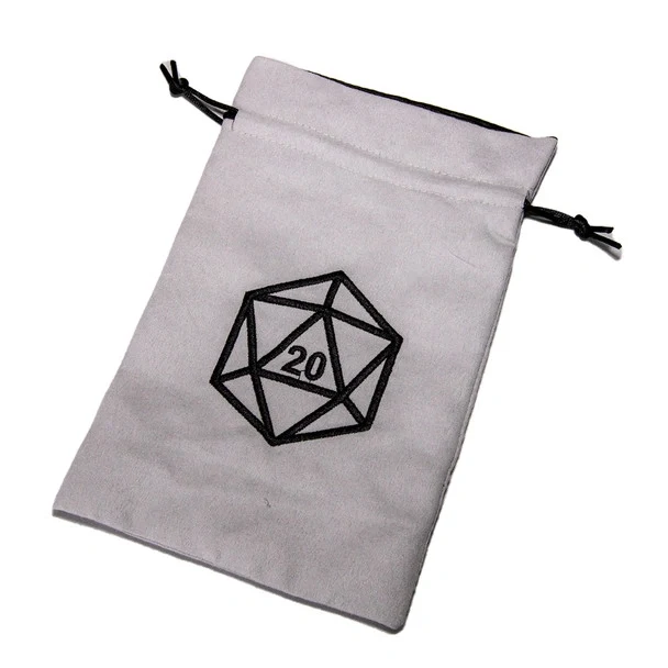 Dice Bag D20 Grey