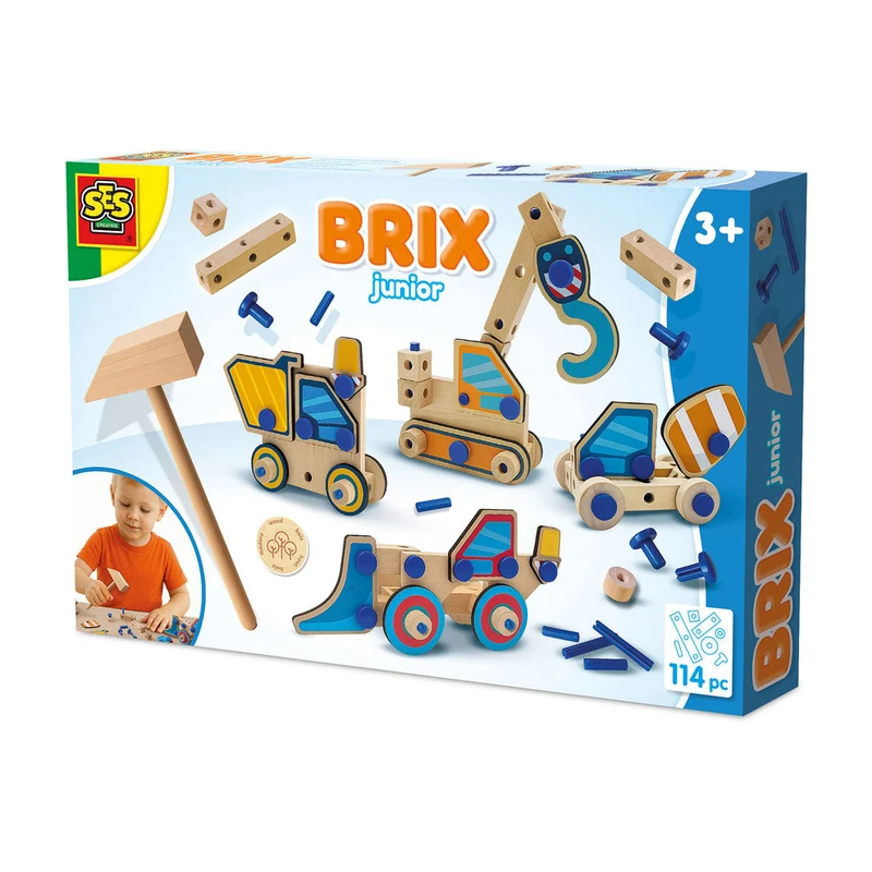 SES Creative Brix Junior, byggleksak - Arbetsfordon