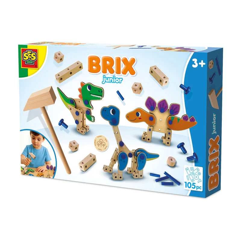 SES Creative Brix Junior, byggleksaker – Dinosaurier