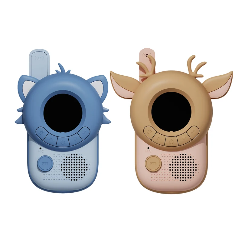 The ZooFamily, Zoo walkie talkie för barn, från 3 år – tvättbjörn/hjort