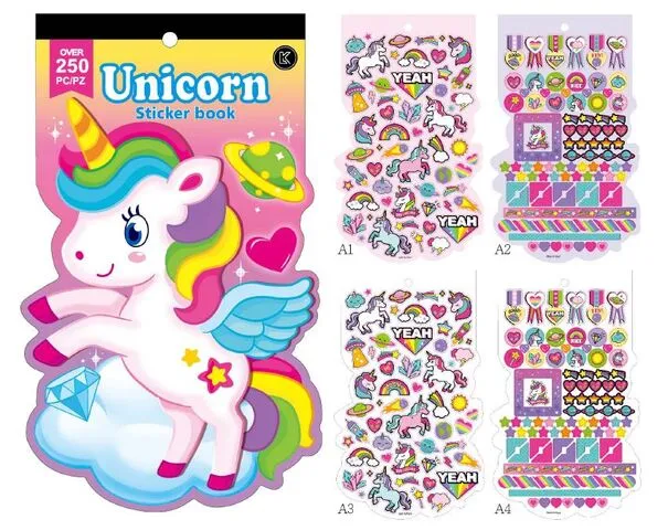 Suntoy Stickersbok Enhörning (250st)