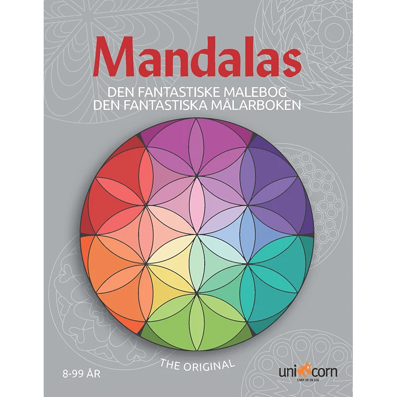 Mandalas målarbok, mönster - från 8 år