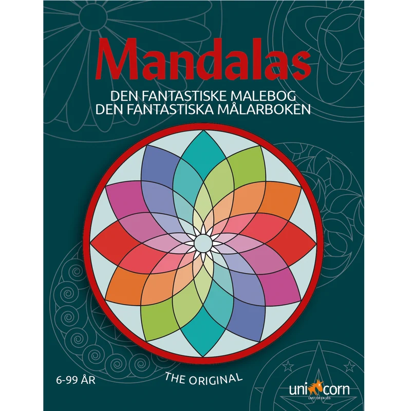 Mandalas målarbok, mönster - från 6 år