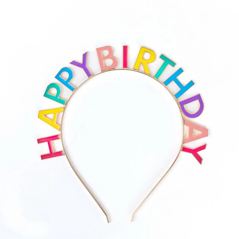 Great Pretenders hårband, Happy Birthday - Flerfärgad