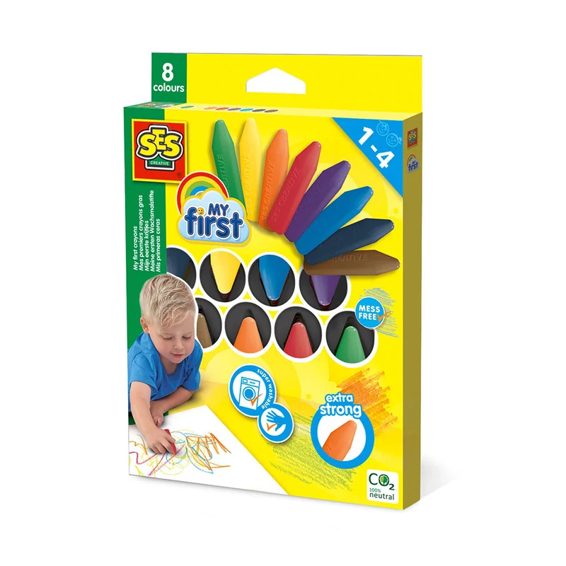 SES Creative Mina första färgkritor – 8 st.