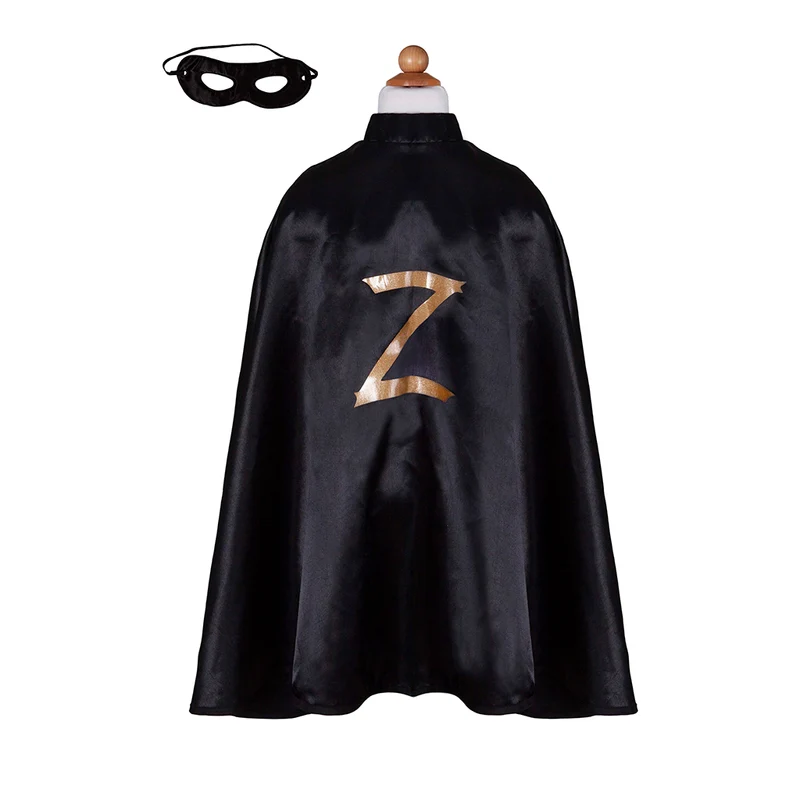 Great Pretenders Zorro-kappa och mask, - strl. 5-6 år