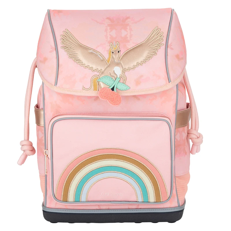 Jeune Premier Ergonomisk ryggsäck, Tie-dye Pegasus – För barn 6–10 år