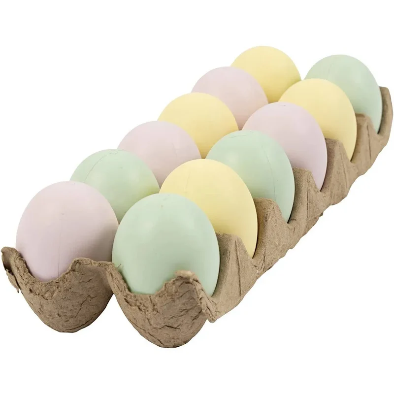 Dekorationsägg 12 st. Pastellfärger