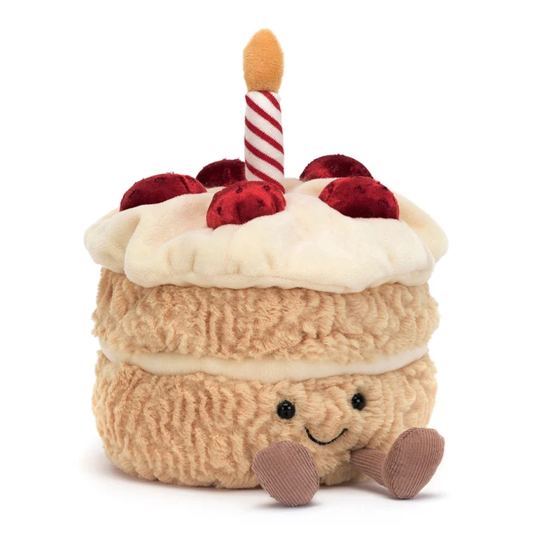 Jellycat gosedjur, Amuseable Födelsedagstårta - 16 cm