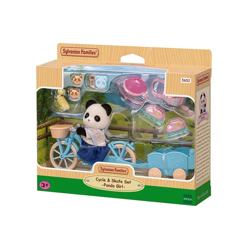 Sylvanian Families, cykel och rullskridsko leksakset med figur