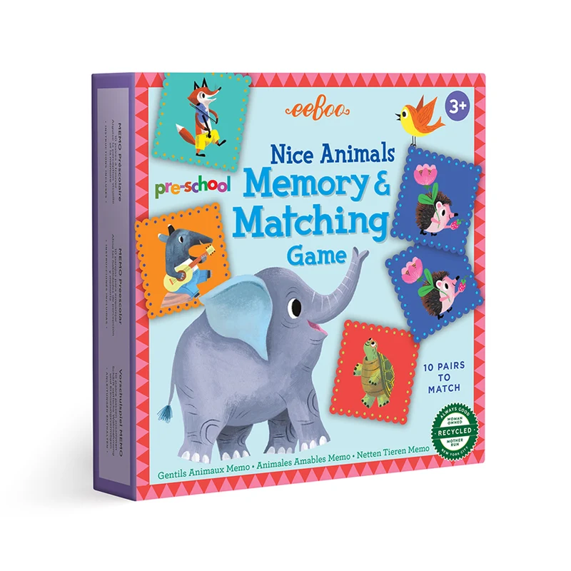 Eeboo memoryspel, Söta djur
