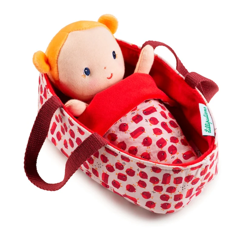 Lilliputiens mjuk babydocka i docklyft, Agathe