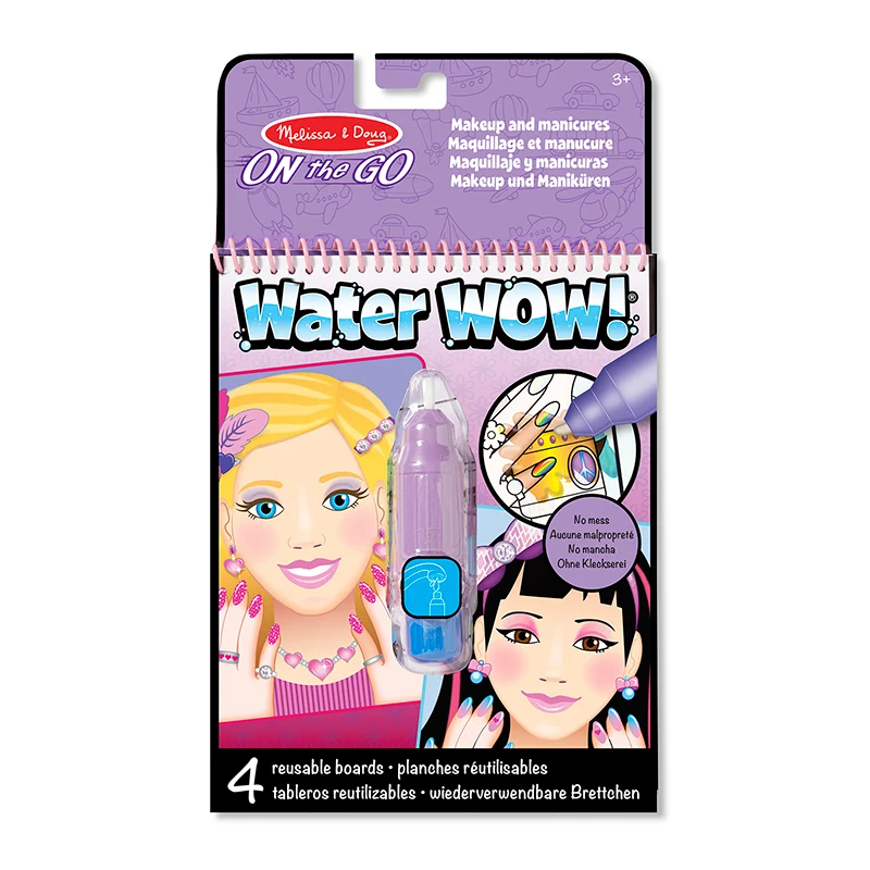 Water-wow, måla med vatten, återanvändbara motiv - make-up & manikyr