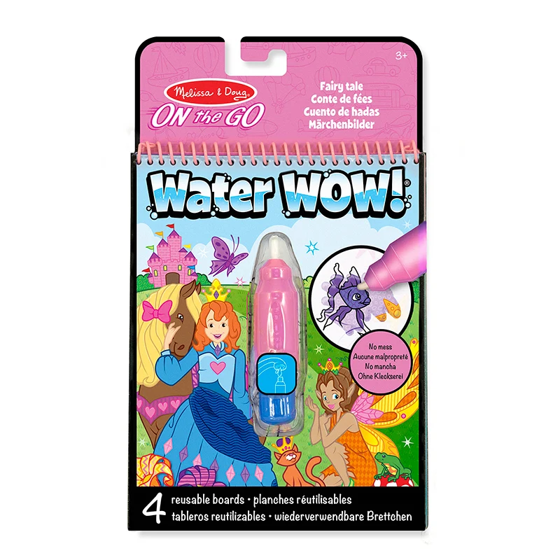 Water-wow, måla med vatten, återanvändbara motiv - feer