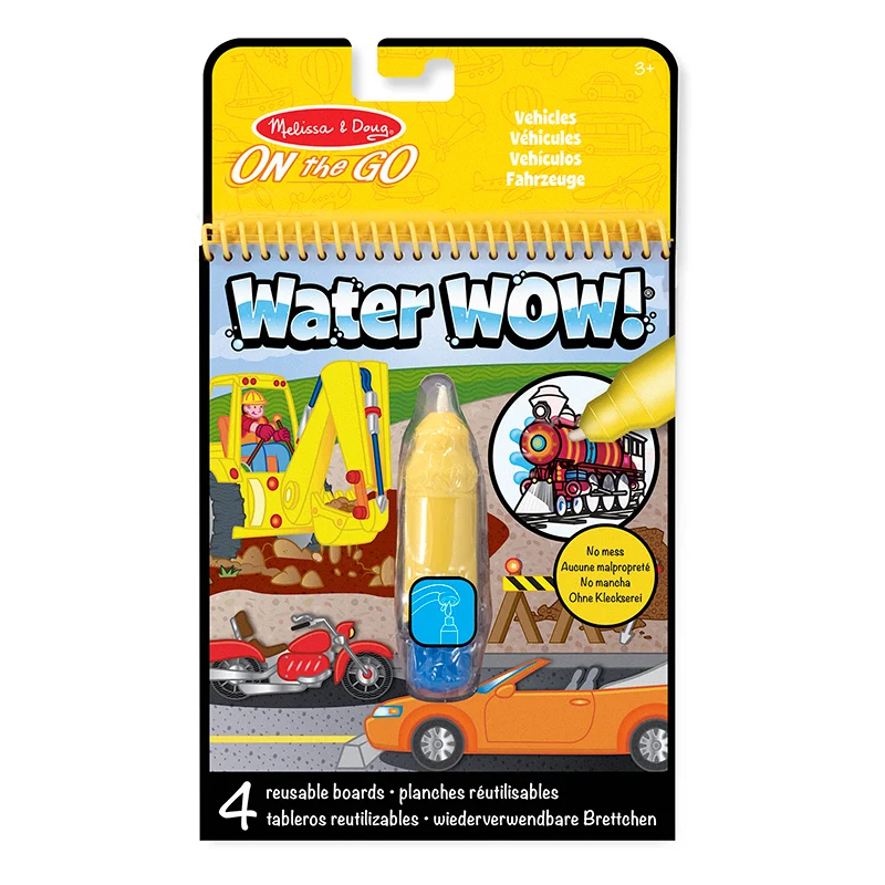Water-wow, måla med vatten, återanvändbara motiv - fordon