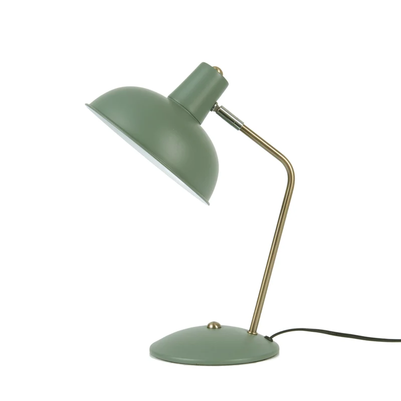 Leitmotiv Hood bordslampa i metall, Iron jungle green