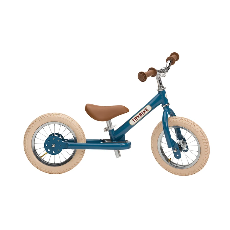 Trybike löparcykel, vintage blue med retro-look