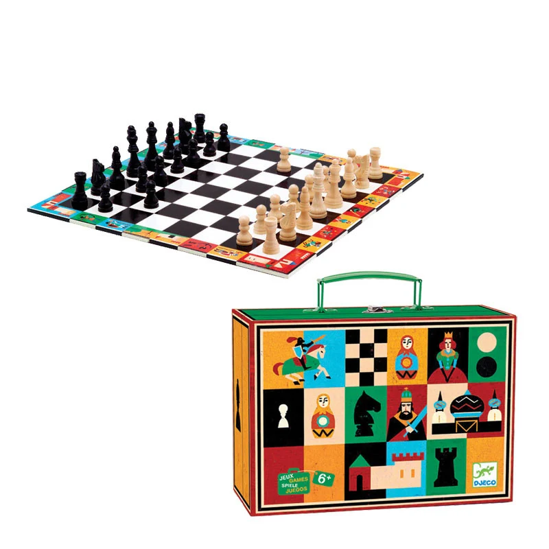 Djeco spelväska, Schack och Damm