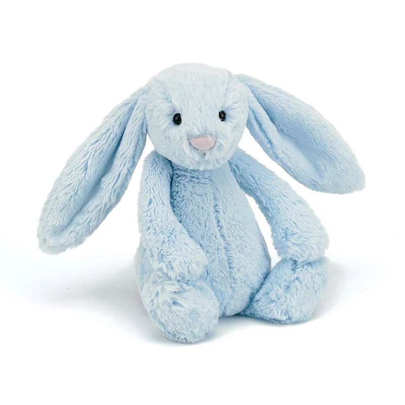 Jellycat gosedjur, Bashful ljusblå kanin - 28 cm