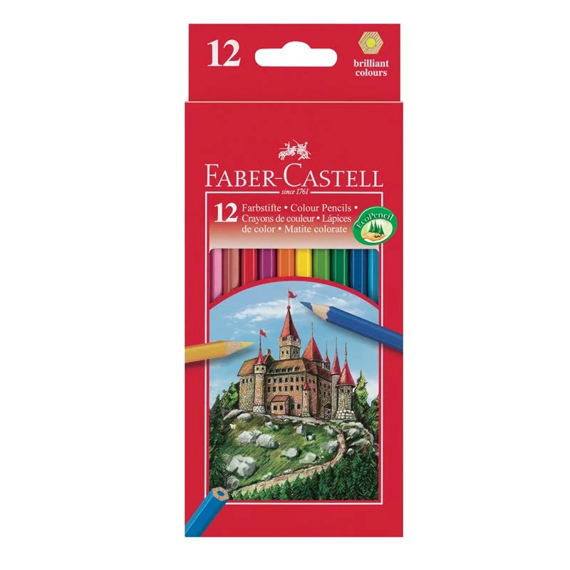 Faber-Castell, 12 st färgpennor