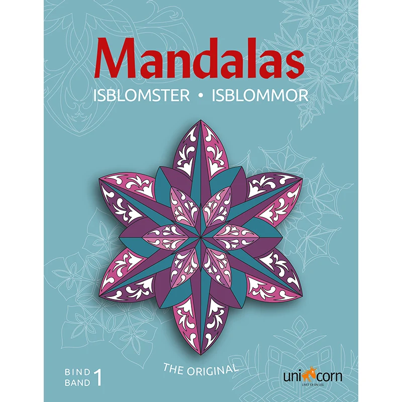 Mandalas målarbok, äventyrliga isblommor - från 8 år