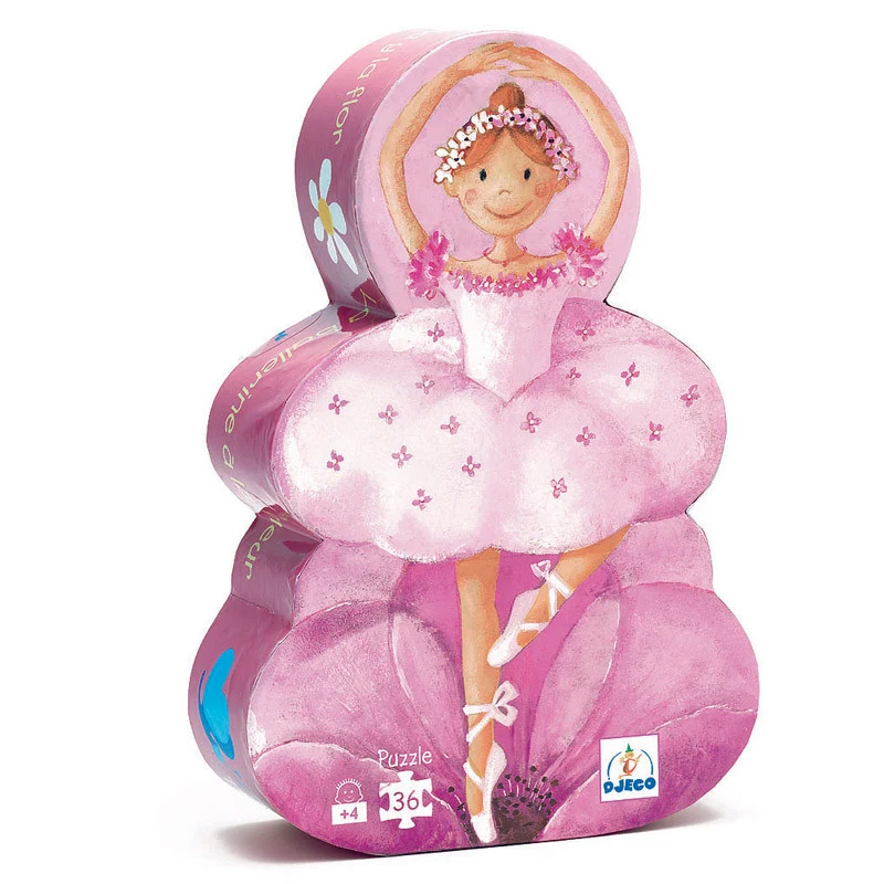 Djeco siluettpussel, ballerina - 36 bitar
