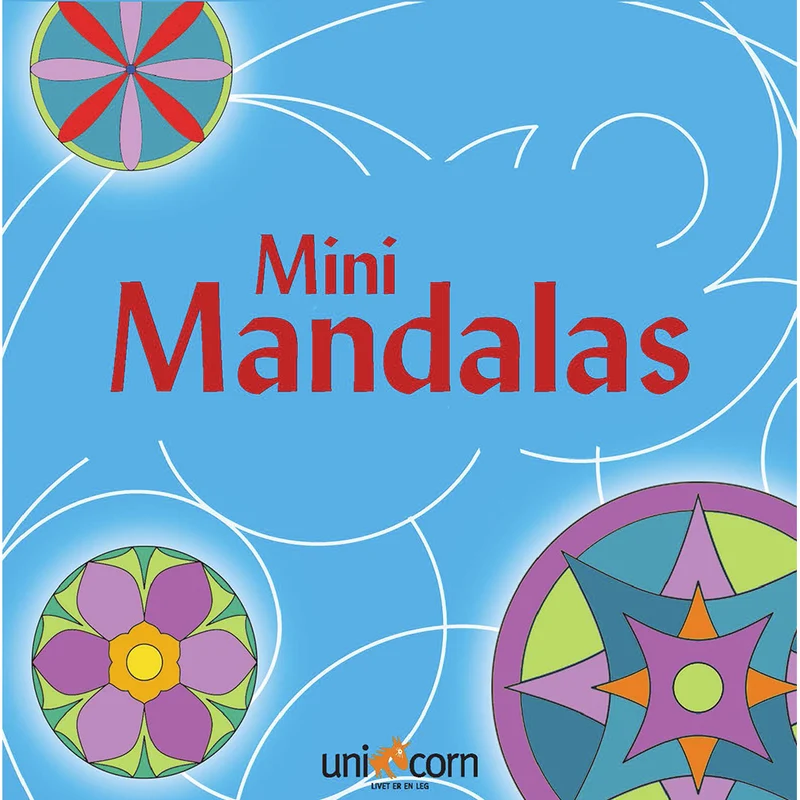 Mandalas målarbok mini, blå