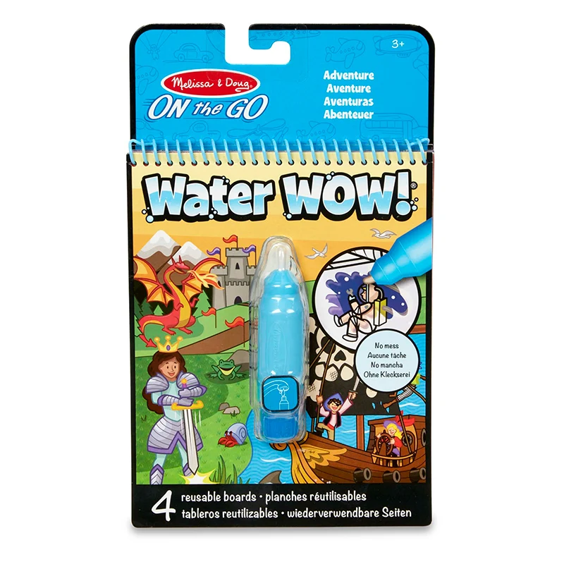 Water-wow, måla med vatten, återanvändbara motiv - Äventyr